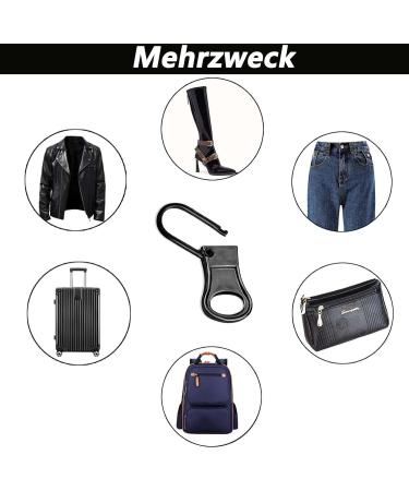 12 Pack Zipper Sliders - Durable Replacement Zipper Pulls for Suitcases Backpacks & Clothes - Black Zip Repair Solution - Buy Online on GoSupps.com