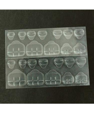 Nail Stickers for Toenails - Double-Sided Jelly Tape Adhesive Tabs for Easy Application - Transparent Fake Nail Tips - 10pcs - Buy Online on GoSupps.com