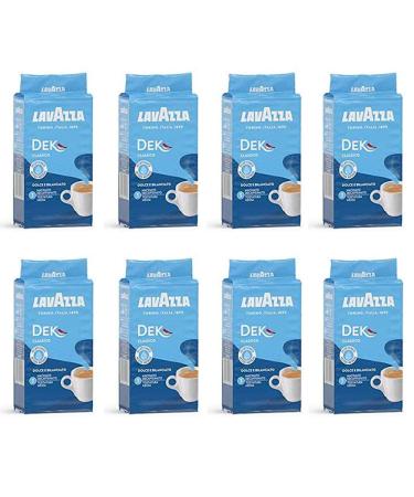 Lavazza Lot of 8 Italian coffees moulus without caféine 250 g