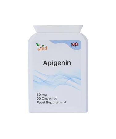 Ved Apigenin 50mg Optimal Dose for Sleep & Relaxation Support Grapefruit Source 90 Vegan Capsules (3 Months Supply)