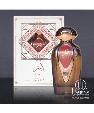 Almas Perfumes Asser Eau De Parfum Spray - Sweet Smelling Spray - 3.4 Fl Oz (100 ml) - Long-Lasting Aroma - Luxurious Scent of Arabia for Women - Buy Online on GoSupps.com