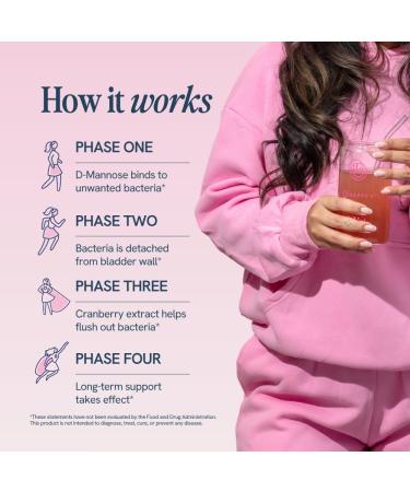 Happy V D-Mannose + Cranberry Stick Packs | Dr Formulated Urinary Tract Support Supplement | D Mannose Supplements for Women - Bladder Support - Promotes Urinary Comfort - 15 Stick Packs - Buy Online on GoSupps.com