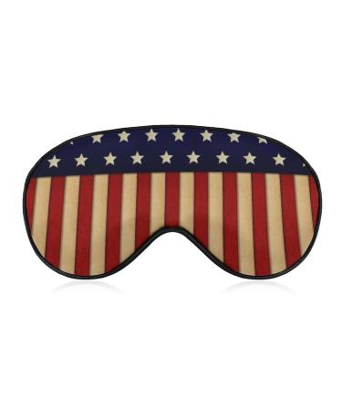 American Flag Glory Sleep Mask Eye Cover for Sleeping Blindfold with Adjustable Strap Blocks Light Night Travel Nap for Men Women