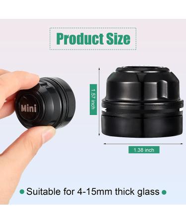 Cunhill 2-Piece Mini Aquarium Glass Cleaner - Magnetic Algae Scraper for Small Fish Tank - No Scratch Magnet - Black - Buy Online on GoSupps.com