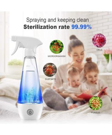 Sodium Hypochlorite Generator Portable Electrolysis Water Generator Household 84 Cleaning Water Spray Bottle USB Self-Made Detergent Maker 300ML for Home Office Hotel School Self-Made Cleaner - Buy Online on GoSupps.com