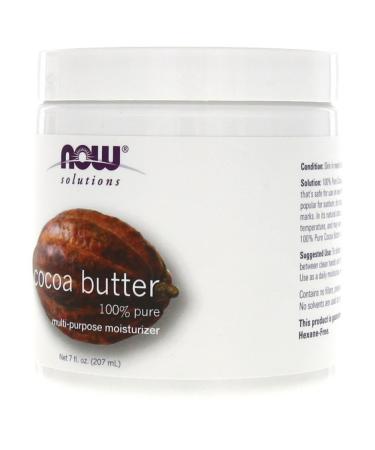 Now Foods Cocoa Butter 7 oz (Pack of 2) - 100% Pure | Best Quality Cocoa Butter - Buy Online on GoSupps.com