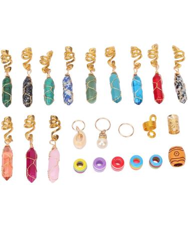 Dreadlocks Hair Jewelry Set with Storage Box Hair Braid Rings for Various Hairstyle Stylish Hair Coils for Hair Decoration Gifts for Women Girls Kids - Buy Online on GoSupps.com