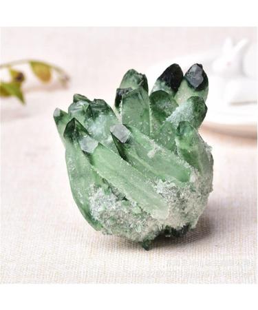 Natural Crystal Rough Beautiful Natural Green Ghost Phantom Quartz Cluster Raw Ores Specimen Home Decor Can be Used for (Size : 300-400g) (Size : 300-400g) - Buy Online on GoSupps.com