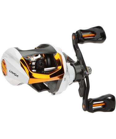 LIXADA Left-Handed Baitcasting Fishing Reel - Compact & Super Smooth 12.5kg Carbon Fiber Drag 12+1 Ball Bearings 6.3:1 High-Speed - Ideal for Salt & Freshwater Fishing - Buy Online on GoSupps.com