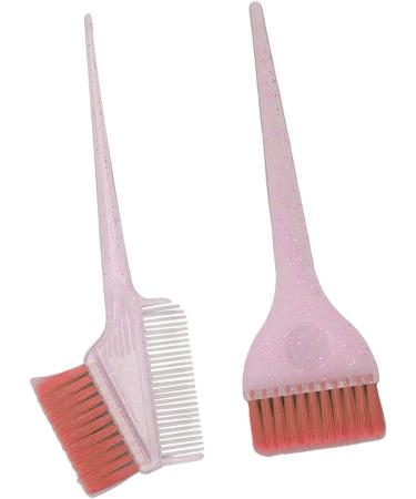 Hair Dye Brush Double Sided Dye Brush Portable for Home (Pink) - Buy Online on GoSupps.com