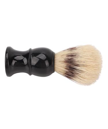 Curved Handle Shaving Brush for Men - Premium Bristles Raised Lather & Residue Cleaning Brush | International Shipping Available - Buy Online on GoSupps.com