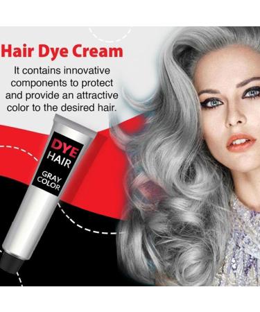  Zankie 1/3 Silver Grey Hair Colour with Gentle Natural Formula - 3.52 oz - Unisex Hair Products - Instant and Long Lasting Hair Colour - Buy Online on GoSupps.com