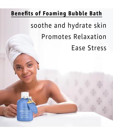 Collagen Bubble Bath - Oatmeal Milk Honey - Moisturizing Luxury Foaming Bath for Women - Relaxing Stress Relief & Self Care Spa Gift - Buy Online on GoSupps.com