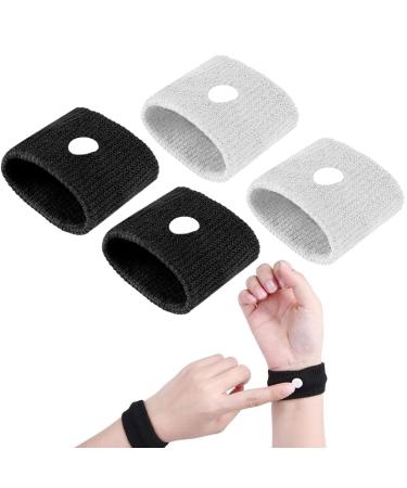 DDKY 2 pair of travel anti-abandoning band couple-uplaciness-acupressure bracelet anti-indulgence-travel bracelet travel rabbit bracelet seasid beings bracelet and white