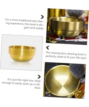 Doitool 2-Pack Stainless Steel Foam Dishwashing Razor Soap Shells - Golden 9x9x4.9cm - Ideal for Shaving & Kitchen Use - Buy Online on GoSupps.com