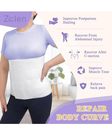 Buy Abdominal Binder Post Surgery | Tummy Tuck & Hysterectomy Support | 12-Inch Medical Compression Wrap for Men & Women (33-39 - Buy Online on GoSupps.com