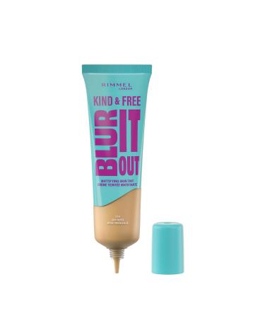 Rimmel Rimmel London Kind & Free Blur It Out Full Coverage Foundation 504 Sun Beige all-day shine control light matte finish 30 ml