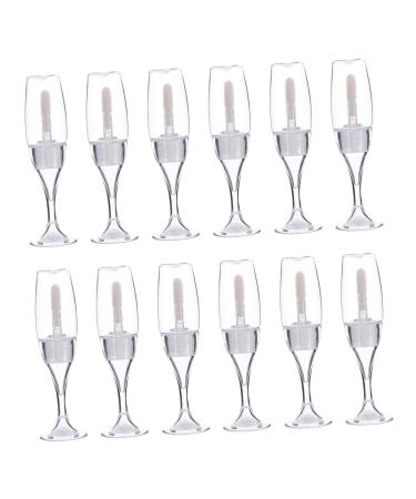 12pi ces Flacons de Gloss Vides Transparents Tubes de Gloss pour Voyages Contenants de Rangement