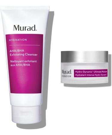 Murad AHA/BHA Exfoliating Cleanser - Hydration Exfoliating and Moisturising Salicylic Lactic and Glycolic Acid Face Wash - Creamy Skin Smoothing Treatment Backed by Science 200ml Cleanser - Moisturiser - Buy Online on GoSupps.com