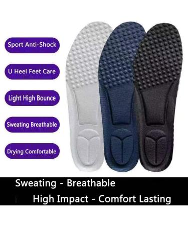 High Impact Sport Shoes Insoles - Navy Blue Running Sneakers Replacement for Women and Men - Buy Online on GoSupps.com