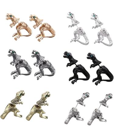 3 Pairs Fashion Dinosaur Earrings for Women - Trendy Alloy Drop Jewelry - Buy Online on GoSupps.com