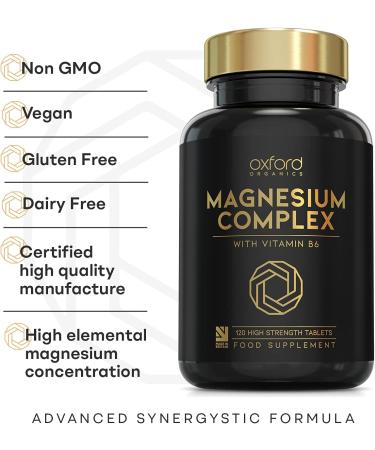 Advanced Vegan Magnesium Tablets | Restless Leg Syndrome Relief & Calm Sleep | 120 Tablets | UK Made - Buy Online on GoSupps.com