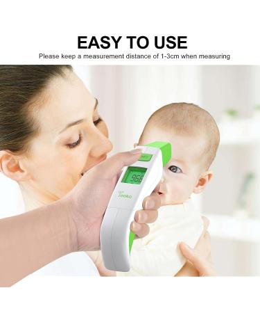 YOOKO Ear and Forehead Thermometer | No-Touch Digital Thermometer | 1s Instant Reading | Fever Alarm | Object Measurement - Buy Online on GoSupps.com