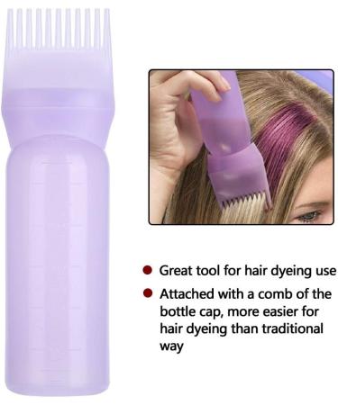 Hair Dye Bottle - Shampoo Bottle 5 Pcs Hair Dyeing Bottle Applicator Tool with Oil Comb 3 Colors (Color : Purple) - Buy Online on GoSupps.com