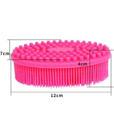 Silicone Baby Bath Brush | Sensory Shower Skin Massager for Baby | Pink Hair Washer - International Shipping - Buy Online on GoSupps.com