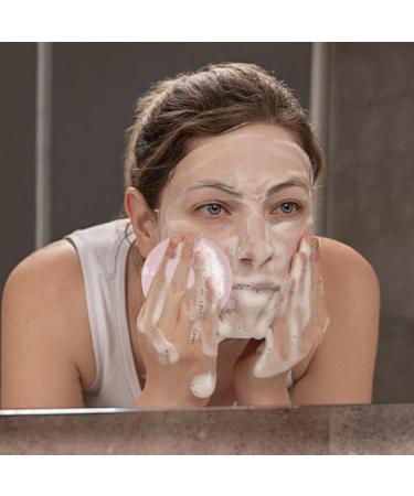 Silicone Face Brush Super Soft Cleaning Scrubber | Face Wash Scrub Exfoliator Brush Manual Handheld Face Skincare for Cleaning Wobblo Pink - Buy Online on GoSupps.com
