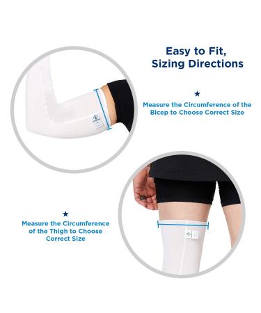Eczema & Psoriasis Arm & Leg Sleeve | Wet Wrap Bandage for Sensitive Skin | Size 7 - Moderate & Severe Treatment - Buy Online on GoSupps.com