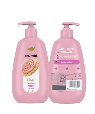 Dove X Crumbl Moisturizing Liquid Hand Wash Confetti Cake | 2-pack of 12 oz Hand Wash with Pump | Limited Edition (Confetti Cake) - Buy Online on GoSupps.com