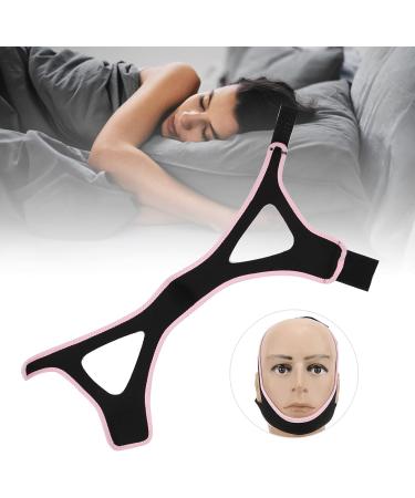 KUIDAMOS Jaw Support Belt - Snoring Prevention Strap (Black Pink Edge) - Buy Online on GoSupps.com