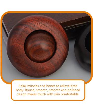 Lurrose Gently Rolling Massage Balls - Hand Fitness & Stress Relief - Boho Baoding Balls - Mahogany & Sandalwood Tension Relief - Buy Online on GoSupps.com