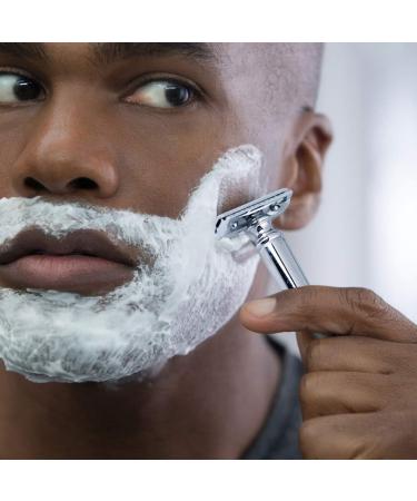 Buy Reusable Safety Razor for Men - Traditional Manual Shaving Razor | Eco-Friendly Wood Design - Buy Online on GoSupps.com