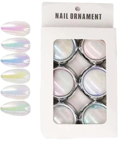 Metallic Nail Powder Mirror Effect Nail Powder Manicure Pigment DIY Nail Art Decoration 6 Colors Decoration Kits - Buy Online on GoSupps.com