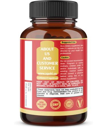 agobi 7in1 Adrenal Support Supplement - Equivalent to Concentrated Ashwagandha, Panax Ginseng, Rhodiola Rosea & More - 60 Capsules 2 Month for Body Balance - Buy Online on GoSupps.com