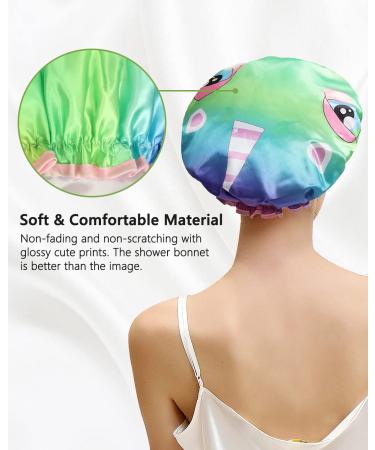Mikimini Unicorn Shower Hood for Women & Kids - Reusable Double Waterproof Soft PVC Lining 2-Pack - Buy Online on GoSupps.com
