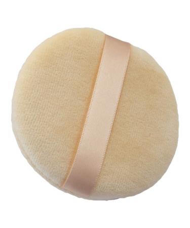 Buy Velour Cotton Powder Puff Pack of 3 - 7.9 cm Round Soft & Durable for Flawless Makeup | International Shipping Available - Buy Online on GoSupps.com