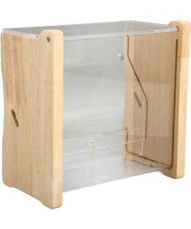 Automatic Large Capacity Chicken Feed Dispenser - Clear Acrylic Bird Feed Box for Budgies Nymphs & Quail (S 165x42x45mm) - Buy Online on GoSupps.com