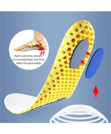 CSCDD Orthopedic Memory Foam Insoles for Men & Women - Breathable Deodorant Cushions (Size 35-39) for Ultimate Foot Comfort - Buy Online on GoSupps.com