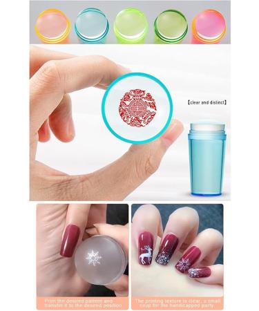 Nail Art Silicone Stamper & Scraper Kit - Elastic Nail Tool & Template for Perfect Manicure | International Shipping Available - Buy Online on GoSupps.com