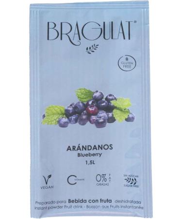  BRAGULAT BRAGULAT | Blueberry Drink | Instant Powdered Drinks and Refreshments | Sugar-Free and with Vitamin C | Flavored Water | 15 Sachets - Buy Online on GoSupps.com