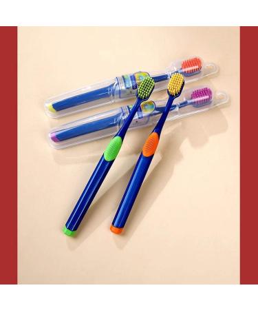 Wxpjmdfc Manual Toothbrush - Medium-Hard Bristles Pack of 4 Travel Toothbrushes for Men & Women Individually Packaged Body Care - Buy Online on GoSupps.com