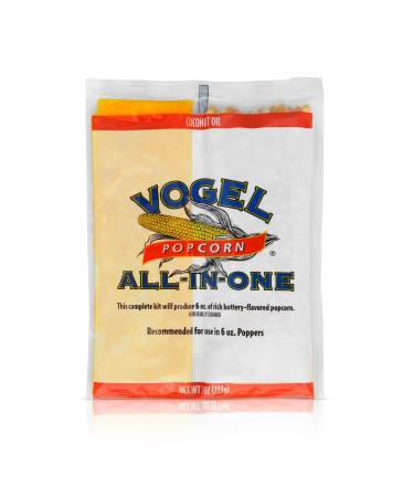 Vogel All in One Coconut Oil Popcorn Kit, 8 Ounce (Pack of 36) Coconut Oil (36 x 8 oz)