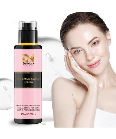 Shop Snail Mucin Serum 97% - Hydrating Essence for Face Eye & Neck | Korean Skincare Repairing Solution - Buy Online on GoSupps.com