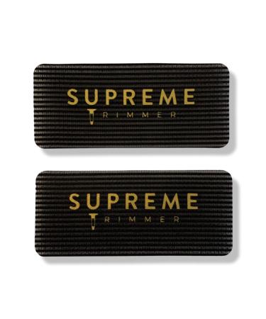 Supreme Trimmer Barber Grippers - Hair Holders for Barbers, Stylists, and Makeup Artists - 2PK (Black/Gold Rectangle) - Buy Online on GoSupps.com