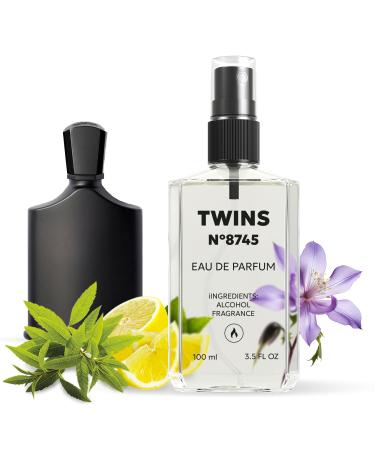TWINS Impression of Green Irish Tweed | Perfume for Men Eau de Parfum | No.8745 | 3.4 Fl Oz / 100 ml Creed Green Irish Tweed Impression