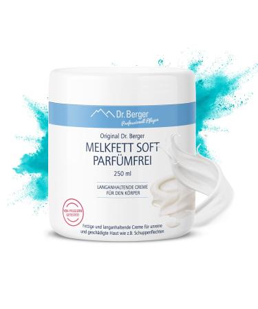 Dr.Berger - perfume -free milking fat |Cream against dry skin |Protects and maintains stressed skin areas |Gives moisture - Made in Germany - Buy Online on GoSupps.com