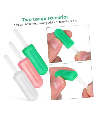 Hoement 6-Piece Popsicle-Shaped Silicone Chewies with Grip Handles for Aligners and Braces Easy to Grip for Boys and Girls and Adults - Buy Online on GoSupps.com